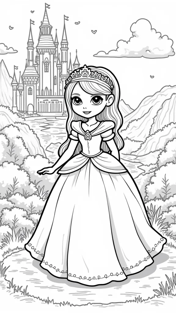 Princess Dora Coloring Pages